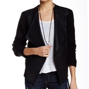 BB DAKOTA NWT - SHAINA FAUX LEATHER TRIM JACKET